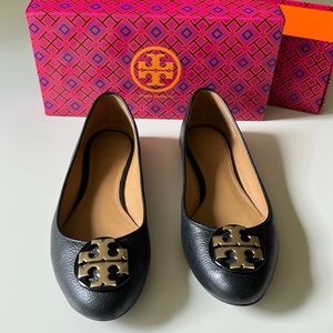 Tory Burch Claire ballet flats with box!!